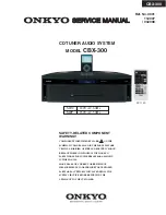 Onkyo CBX-300 Service Manual preview