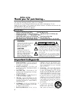 Preview for 2 page of Onkyo CDR-201A Operating Instructions Manual