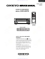 Onkyo CDR-205TX Service Manual preview