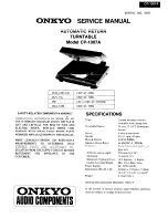 Preview for 2 page of Onkyo CP-1007A Service Manual