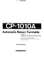 Предварительный просмотр 6 страницы Onkyo CP-1010A Service Manual