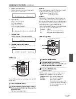 Предварительный просмотр 27 страницы Onkyo CR-245DAB Instruction Manual