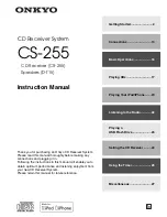 Preview for 1 page of Onkyo CR-255 Instruction Manual