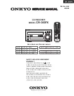 Preview for 1 page of Onkyo CR-305FX Service Manual