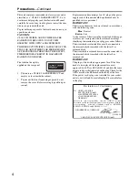 Предварительный просмотр 4 страницы Onkyo CR-325UKD Instruction Manual