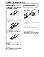 Preview for 6 page of Onkyo CR-435UKD Instruction Manual