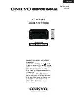 Onkyo CR-445(B) Service Manual preview