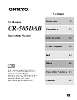 Onkyo CR-505DAB Instruction Manual preview