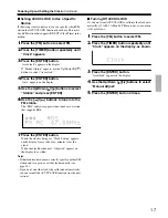 Preview for 17 page of Onkyo CR-505DAB Instruction Manual