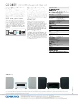 Preview for 2 page of Onkyo CS-245BT Brochure & Specs