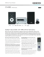 Preview for 1 page of Onkyo CS-535 Specifications