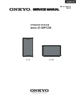 Preview for 1 page of Onkyo D-30PC5X Service Manual