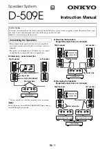 Предварительный просмотр 9 страницы Onkyo D-509E Instruction Manual