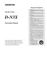 Preview for 1 page of Onkyo D-N3X Instruction Manual