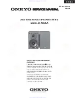 Onkyo D-N3XA Service Manual preview