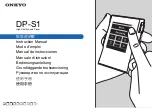 Preview for 1 page of Onkyo DP-S1 Instruction Manual