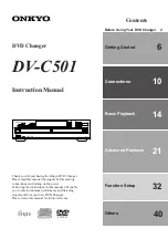 Preview for 1 page of Onkyo DV-C501 Instruction Manual