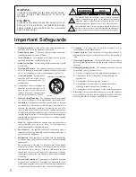 Preview for 2 page of Onkyo DV-C601 Instruction Manual