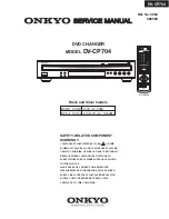 Preview for 1 page of Onkyo DV-CP704 Service Manual