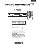 Onkyo DV-S555 Service Manual preview