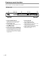 Предварительный просмотр 12 страницы Onkyo DV-SP303 (French) Manuel D'Instructions