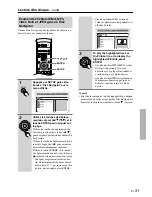 Preview for 31 page of Onkyo DV-SP303 (French) Manuel D'Instructions