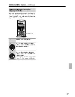 Preview for 47 page of Onkyo DV-SP402E Instruction Manual