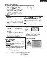 Preview for 3 page of Onkyo DV-SP501 Service Manual