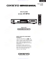 Onkyo DV-SP55 Service Manual preview