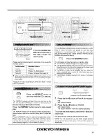 Предварительный просмотр 15 страницы Onkyo DX-788F Instruction Manual