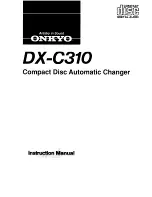 Preview for 1 page of Onkyo DX-C310 Instruction Manual