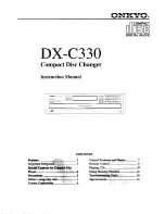 Предварительный просмотр 1 страницы Onkyo DX-C330 Instruction Manual