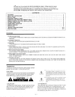 Preview for 2 page of Onkyo DX-C600 Instruction Manual