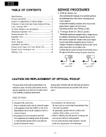 Preview for 2 page of Onkyo DX-C606 Service Manual