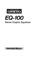 Onkyo EQ-100 Instruction Manual preview