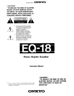 Onkyo EQ-18 Instruction Manual предпросмотр