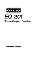 Предварительный просмотр 1 страницы Onkyo EQ-201 Instruction Manual