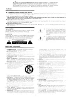 Предварительный просмотр 2 страницы Onkyo EQ-201 Instruction Manual