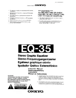 Preview for 1 page of Onkyo EQ-35 Instruction Manual