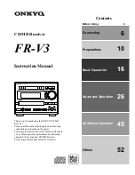 Onkyo FR-V3 Instruction Manual предпросмотр