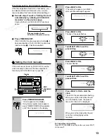 Предварительный просмотр 13 страницы Onkyo FR-V3 Instruction Manual