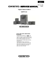 Preview for 1 page of Onkyo GXW-5.1 Service Manual