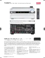 Предварительный просмотр 8 страницы Onkyo Home Entertainment System Brochure & Specs