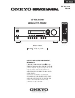 Preview for 1 page of Onkyo HT-R320 Service Manual