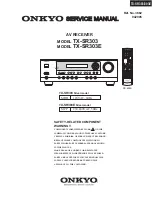 Onkyo HT-R330 Service Manual preview