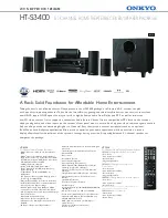 Preview for 1 page of Onkyo HT-R390 Specifications