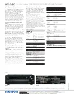 Preview for 2 page of Onkyo HT-R390 Specifications