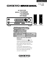 Preview for 1 page of Onkyo HT-R420 Service Manual