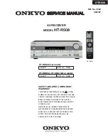 Preview for 1 page of Onkyo HT-R508 Service Manual