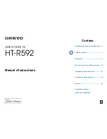 Onkyo HT-R592 (French) Manuel D'Instructions preview